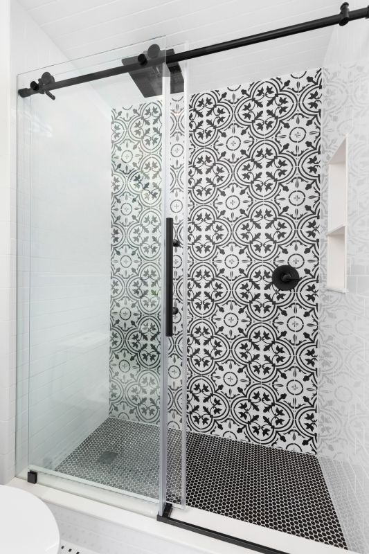 Shower with Sliding Doors
